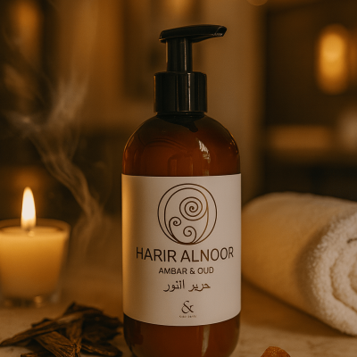crema corporal ambar y oud harir alnoor